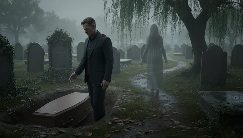 Illustration of follow to the grave: Stay loyal until death.