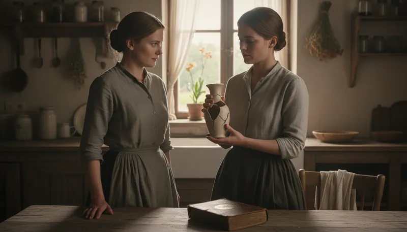 Illustration of upbringing: The way a child is raised and taught.