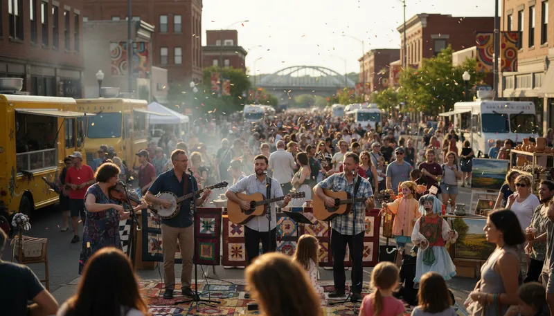 Illustration of akron: A city in Ohio, known for rubber industry.