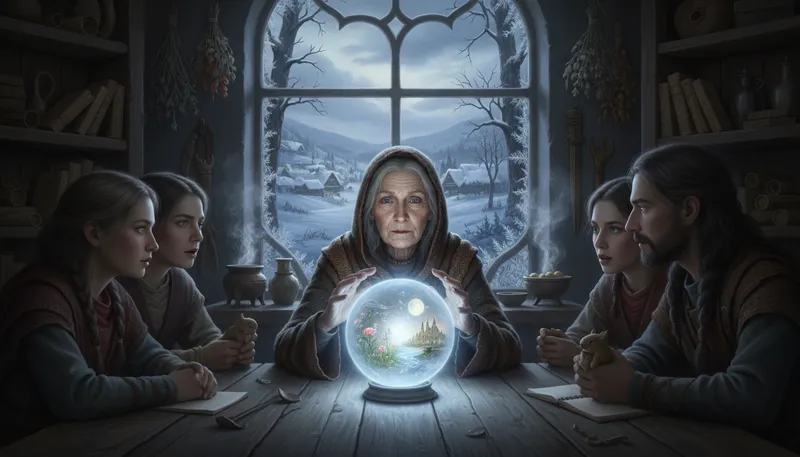 Illustration of seer: A person who predicts the future.