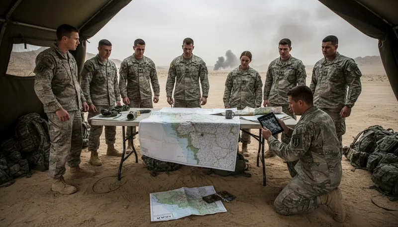 Illustration of no plan survives contact with the enemy: plans change when faced with challenges.