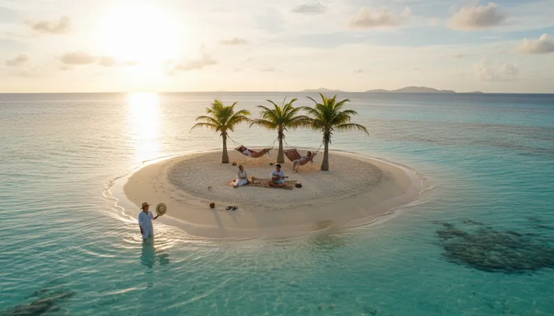 Illustration of cay: A small, low island or reef.