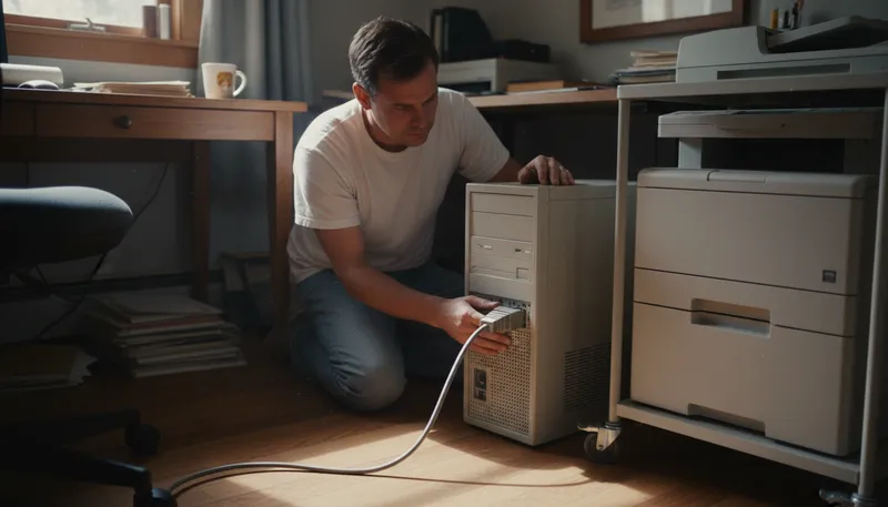 Illustration of scsi: Interface standard for connecting computers to devices.