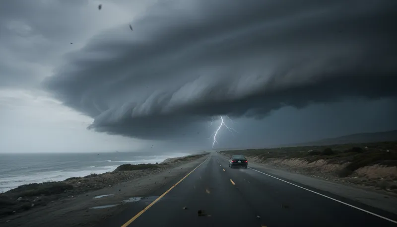 Illustration of omen: A sign of something to come, often bad.