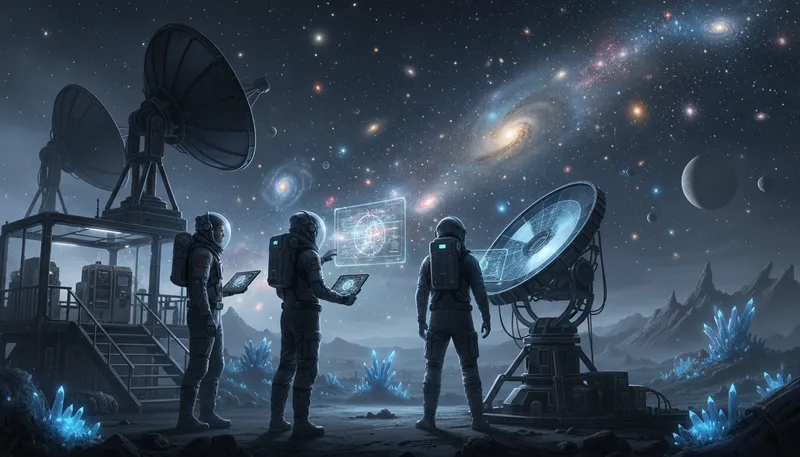Illustration of ILS: Abbreviation for 'intelligent life forms'.