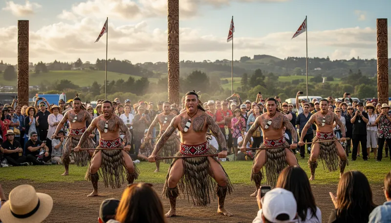 Illustration of maori: Indigenous people of New Zealand.