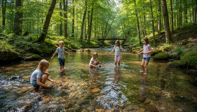 Illustration of freshwater: Water that is not salty, like rivers.