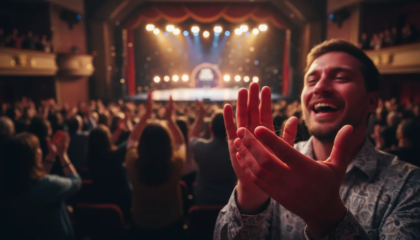 Иллюстрация clap one's hands red: to applaud enthusiastically