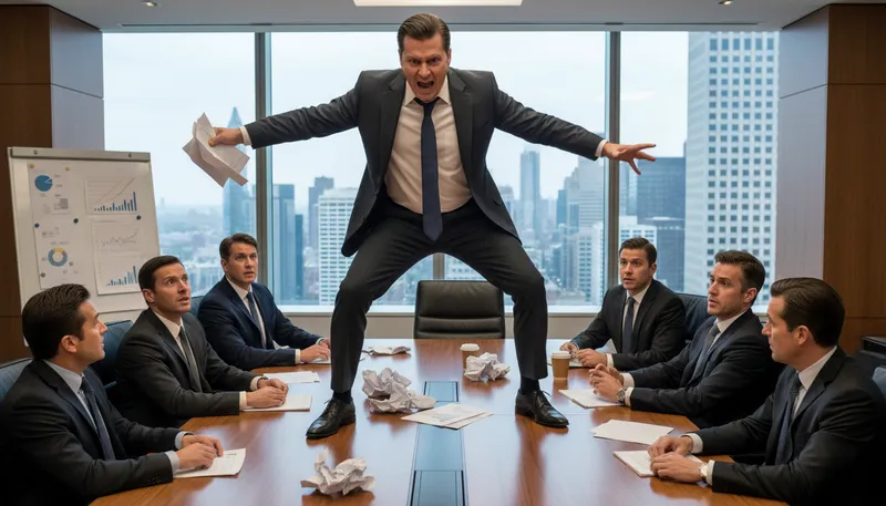 Illustration of wolf of wall street: A person who is aggressive in finance or trading.