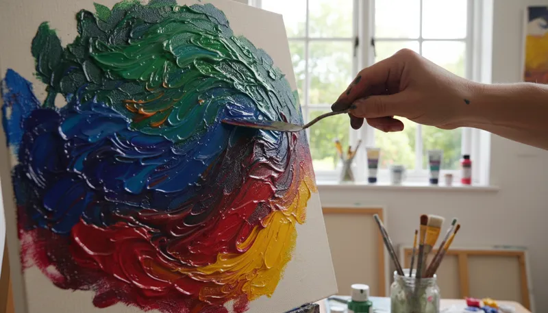 Illustration of melt into: to blend smoothly with something