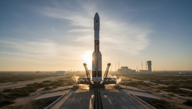 Illustration of launchpad: A platform for launching rockets or spacecraft.