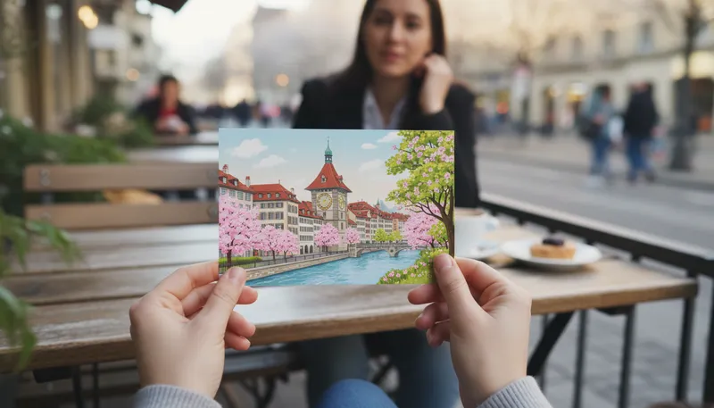 Illustration of berne: the capital city of Switzerland