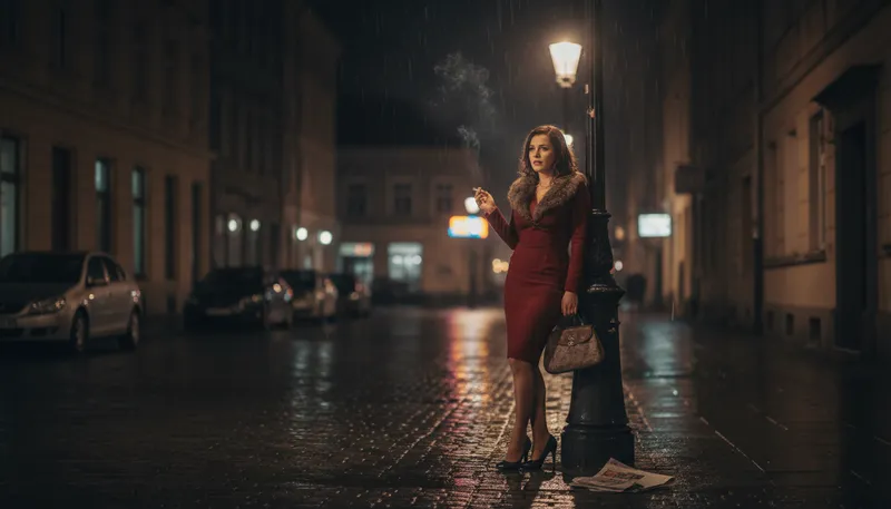 Illustration of prostitute: A person who exchanges sex for money.