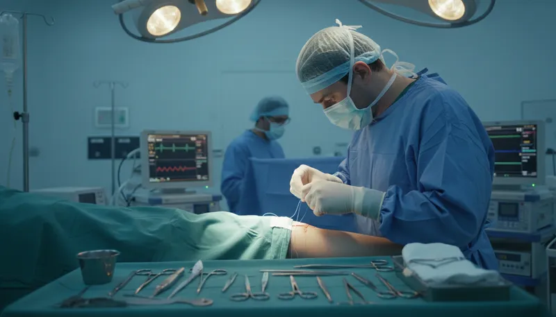 Illustration of operation: surgical procedure