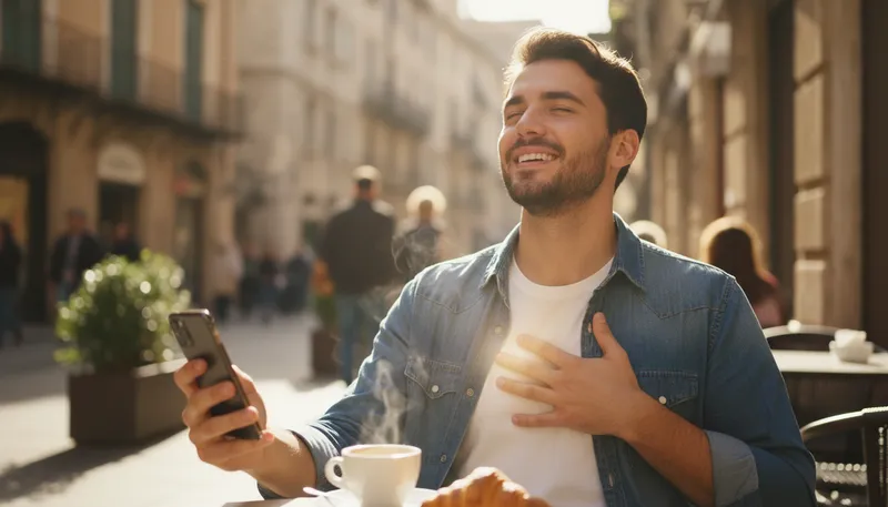 Illustration of love buzz: a feeling of excitement or happiness