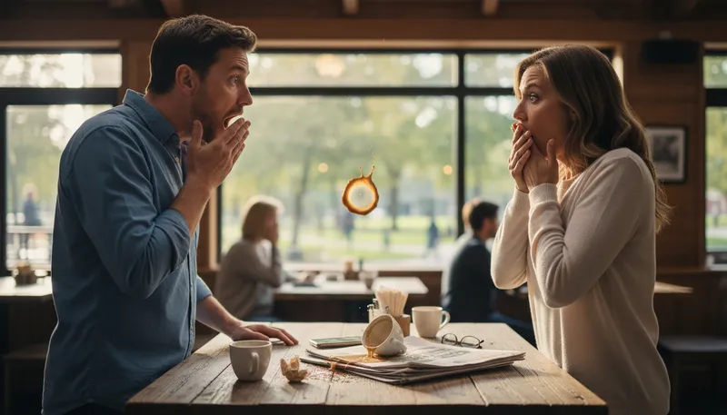 Illustration of shut my mouth: To stop speaking suddenly, often in surprise.