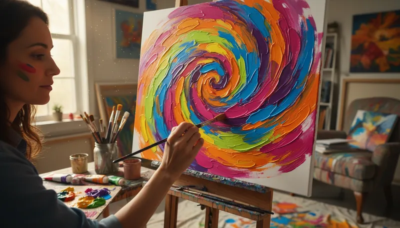 Illustration of interweave: to twist or blend together different elements.