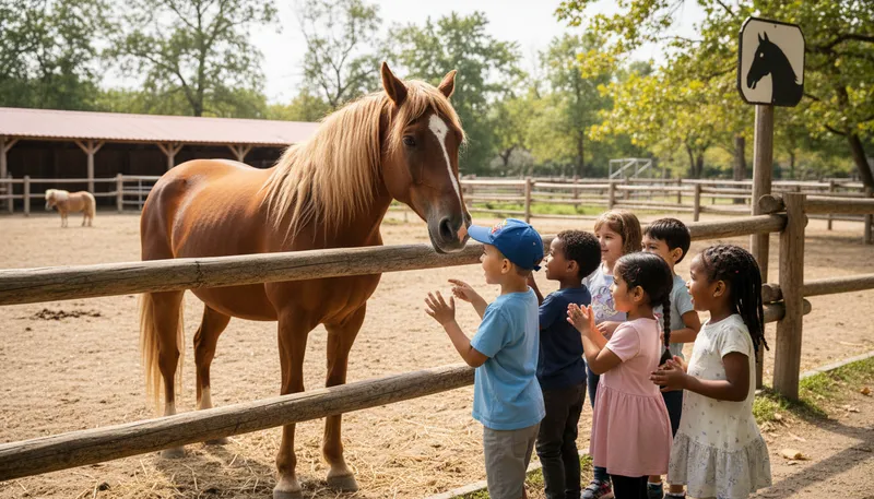 Illustration of equine: Relating to horses or horse-like animals.