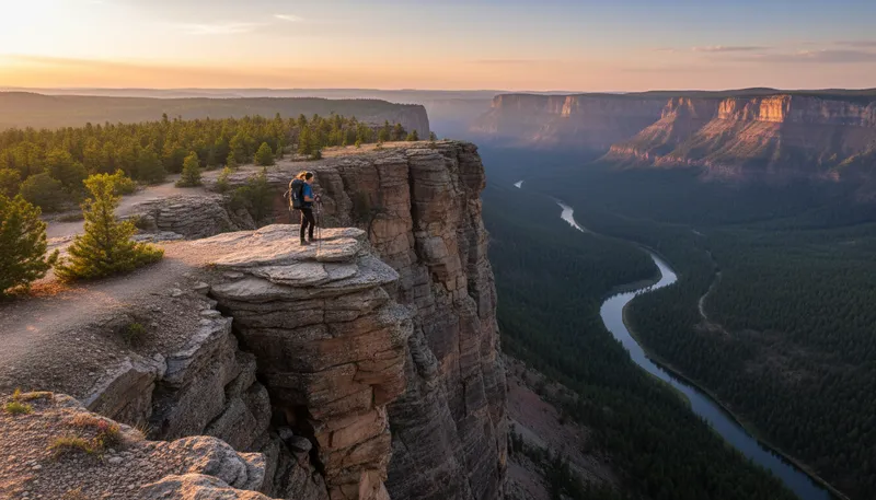 Illustration of bluff: a steep cliff or bank