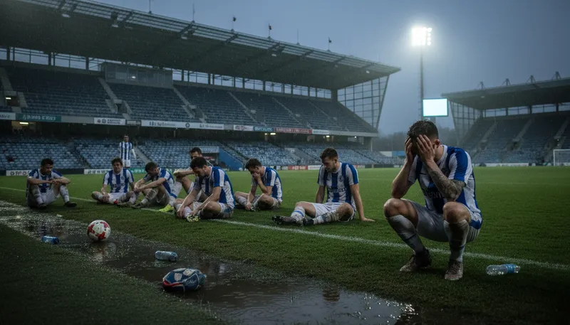 Illustration of relegation: Moving a team to a lower division in sports.