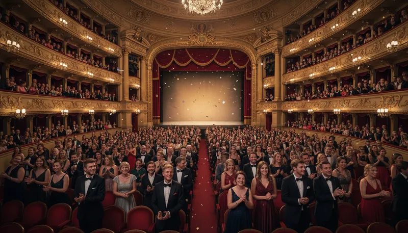 Illustration of teatro: The Spanish or Italian word for theater.