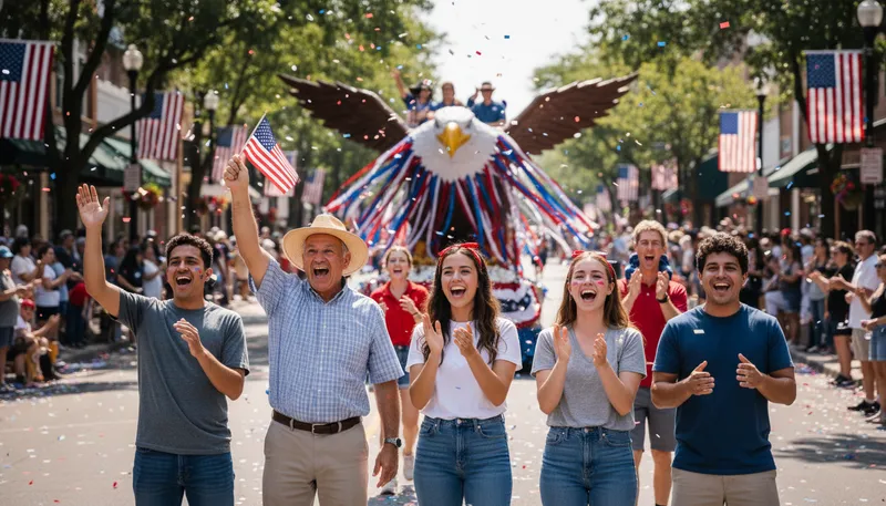 Illustration of patriotic: Having strong love for one's country.