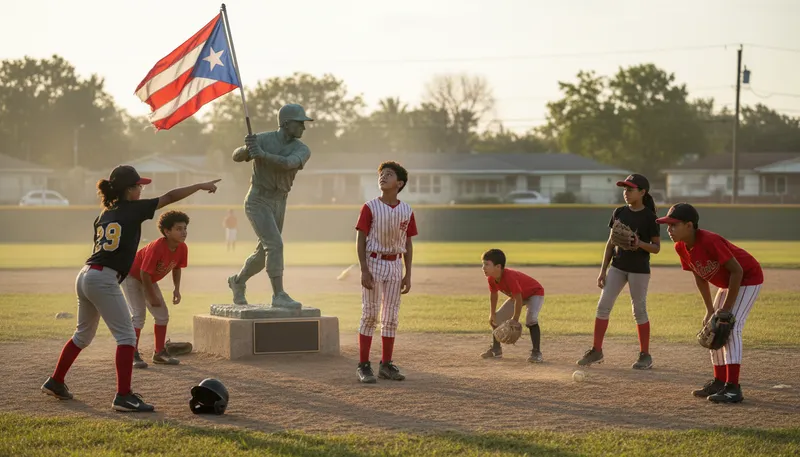 Illustration of clemente: Renowned baseball player and humanitarian.