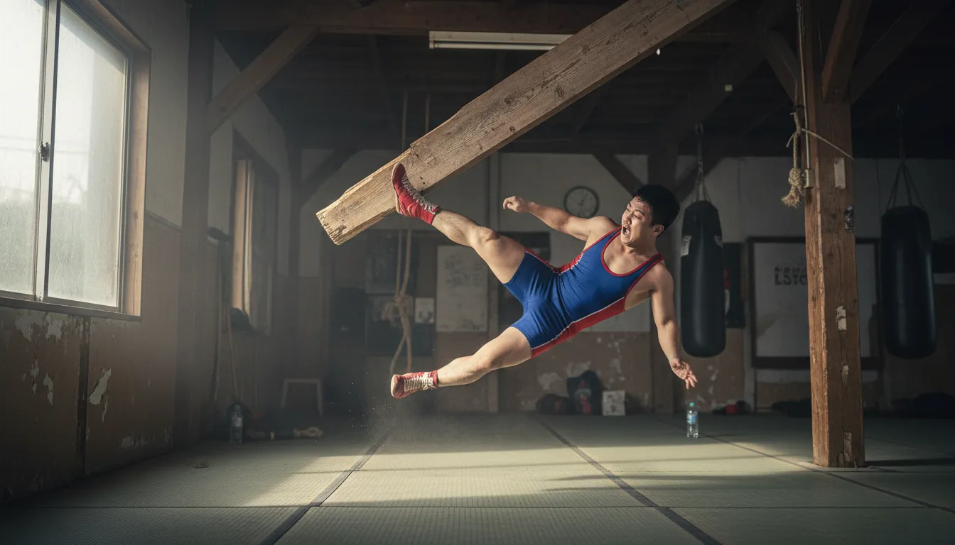 Illustrazione di kick the beam: to fail or fall short unexpectedly