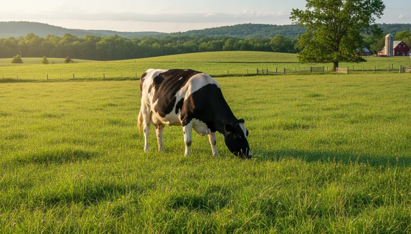 Illustration of bovine: Relating to cows or cattle.