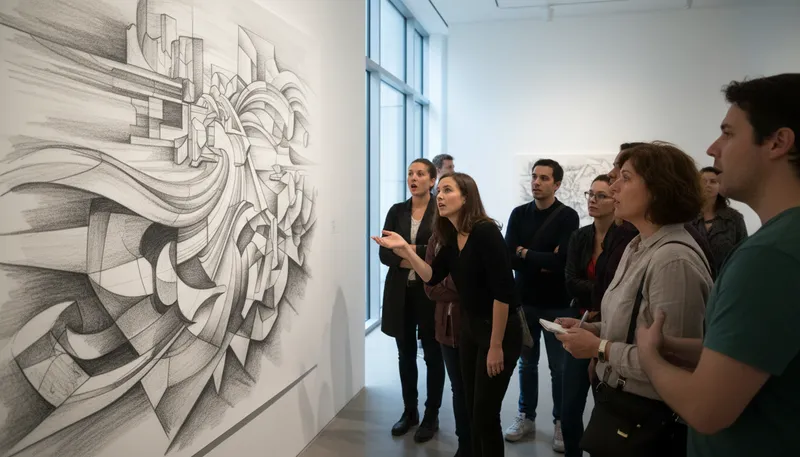 Illustration of drawing: the act of pulling or attracting attention