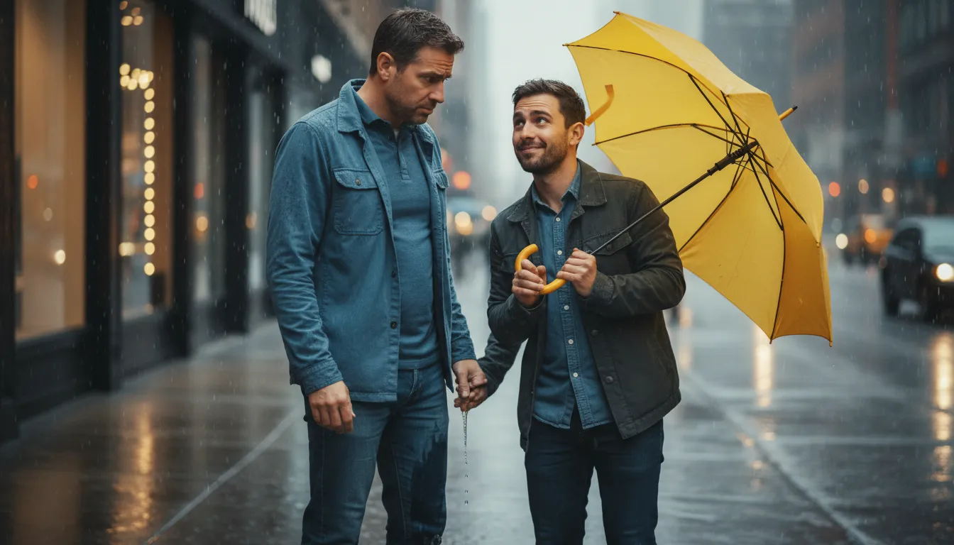 don't pee on my leg and tell me it's raining 的插圖：Don't lie to me.
