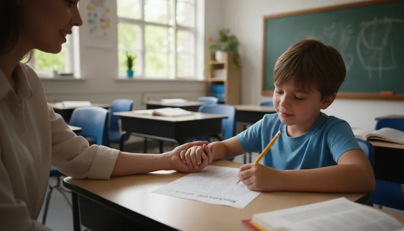 Illustration of hold someone's hand: to provide support or guidance