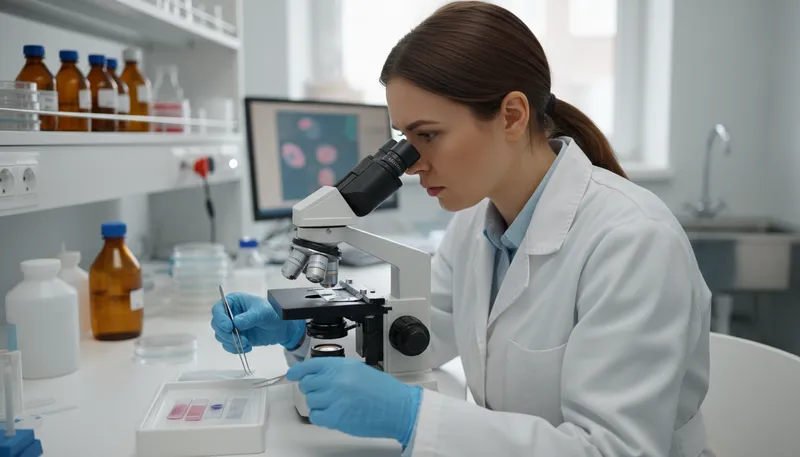 Illustration of pathologist: A doctor who studies diseases and disorders.
