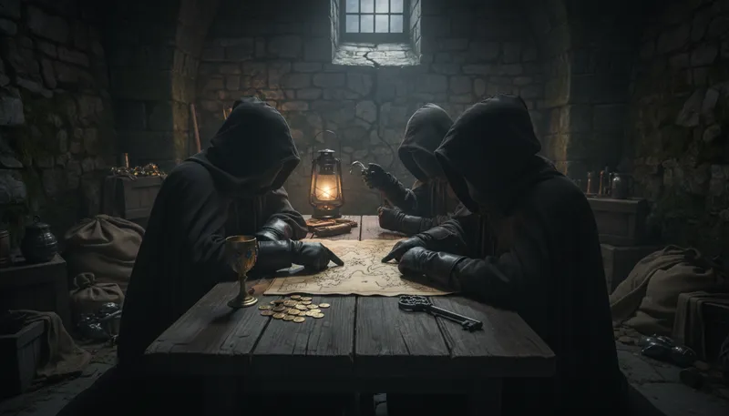 Illustration of bene darkmans: Bad people or those with negative intentions.