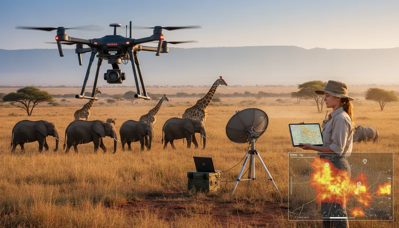 Illustration of uav: an unmanned aerial vehicle used for various tasks