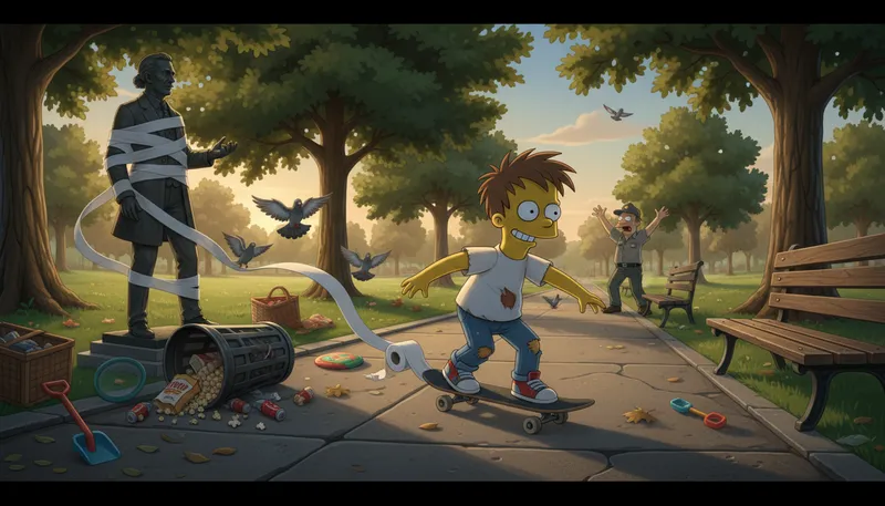 Illustration of bart: character from The Simpsons