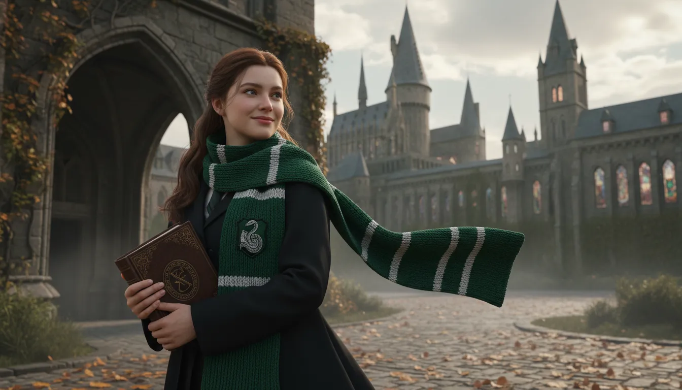 Illustration de Slytherin : A house in the Harry Potter series.