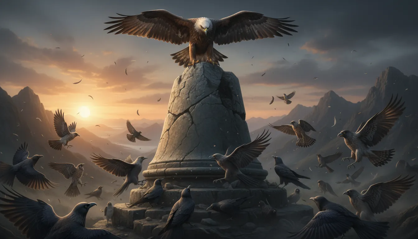 Ilustrasi knock someone off their perch: to dethrone or defeat someone