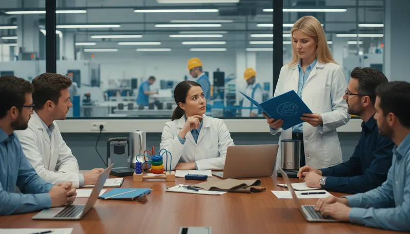 Illustration of astm: An organization that develops technical standards.