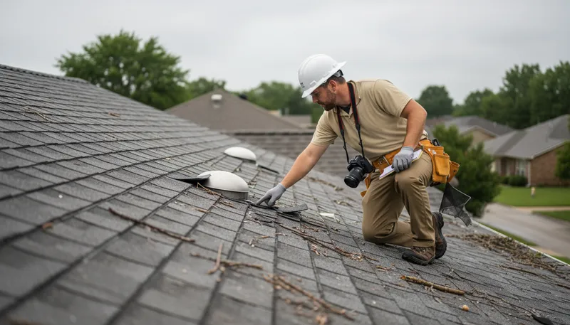 Illustration of adjuster: A person who assesses insurance claims.