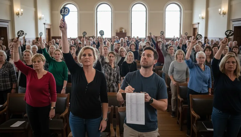 Illustration of stand up and be counted: take action and be recognized