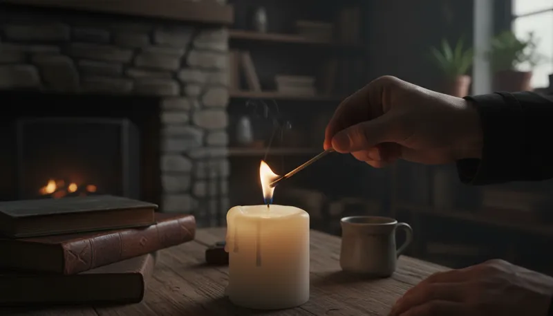 Illustration of match: a stick for making fire