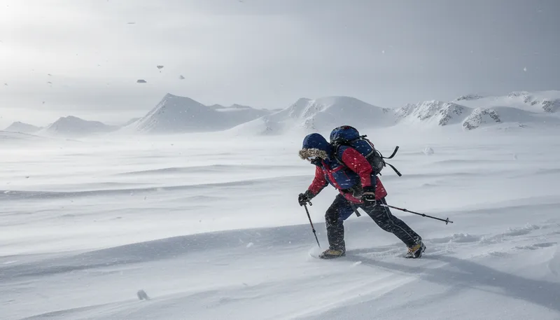 Illustration of antarctic: characteristic of the coldest continent