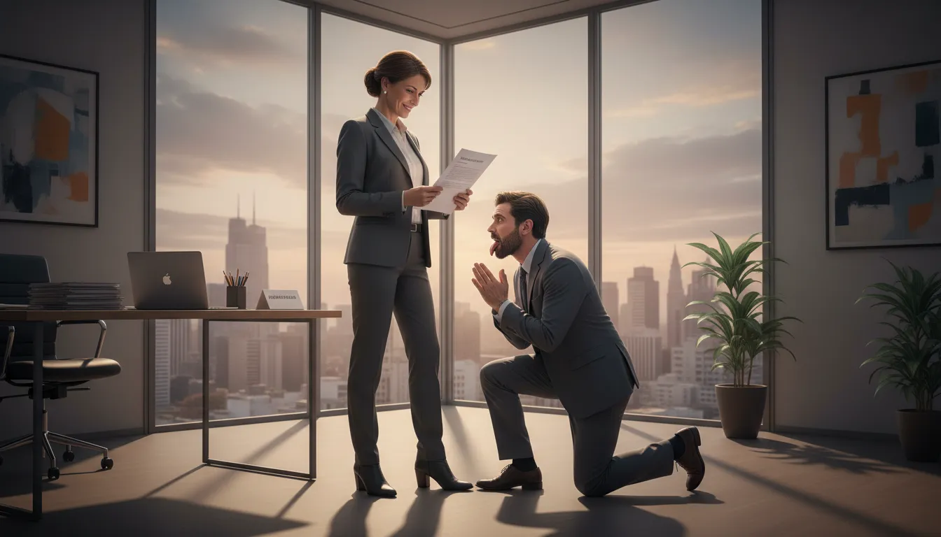 Иллюстрация lick someone's boots: to flatter someone excessively