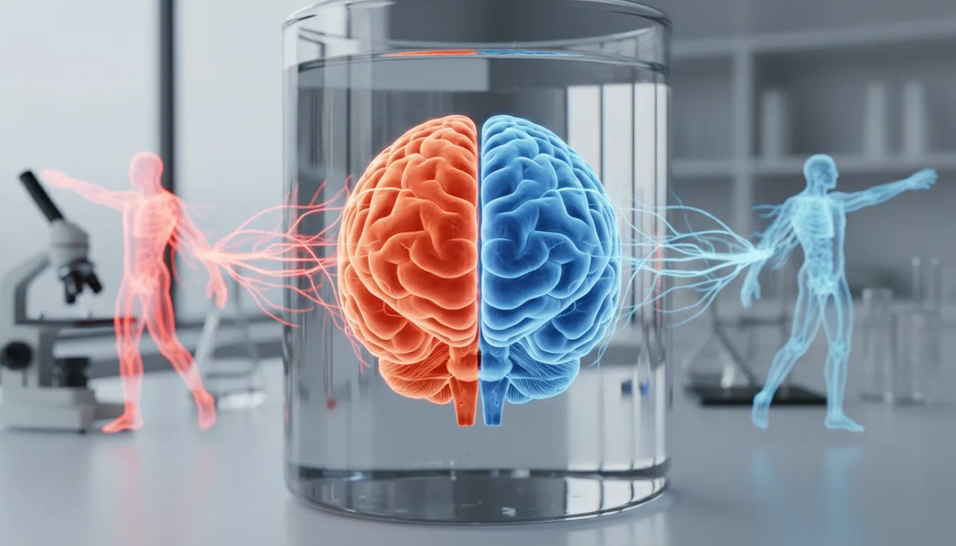 Illustration of cerebrum: The largest part of the brain, used for thinking, memory, and movement.