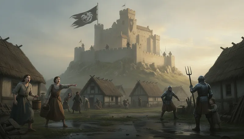 Illustration of conquest: the act of taking control by force