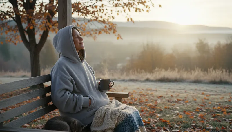 Illustration of sweatshirt: A warm, usually long-sleeved top.