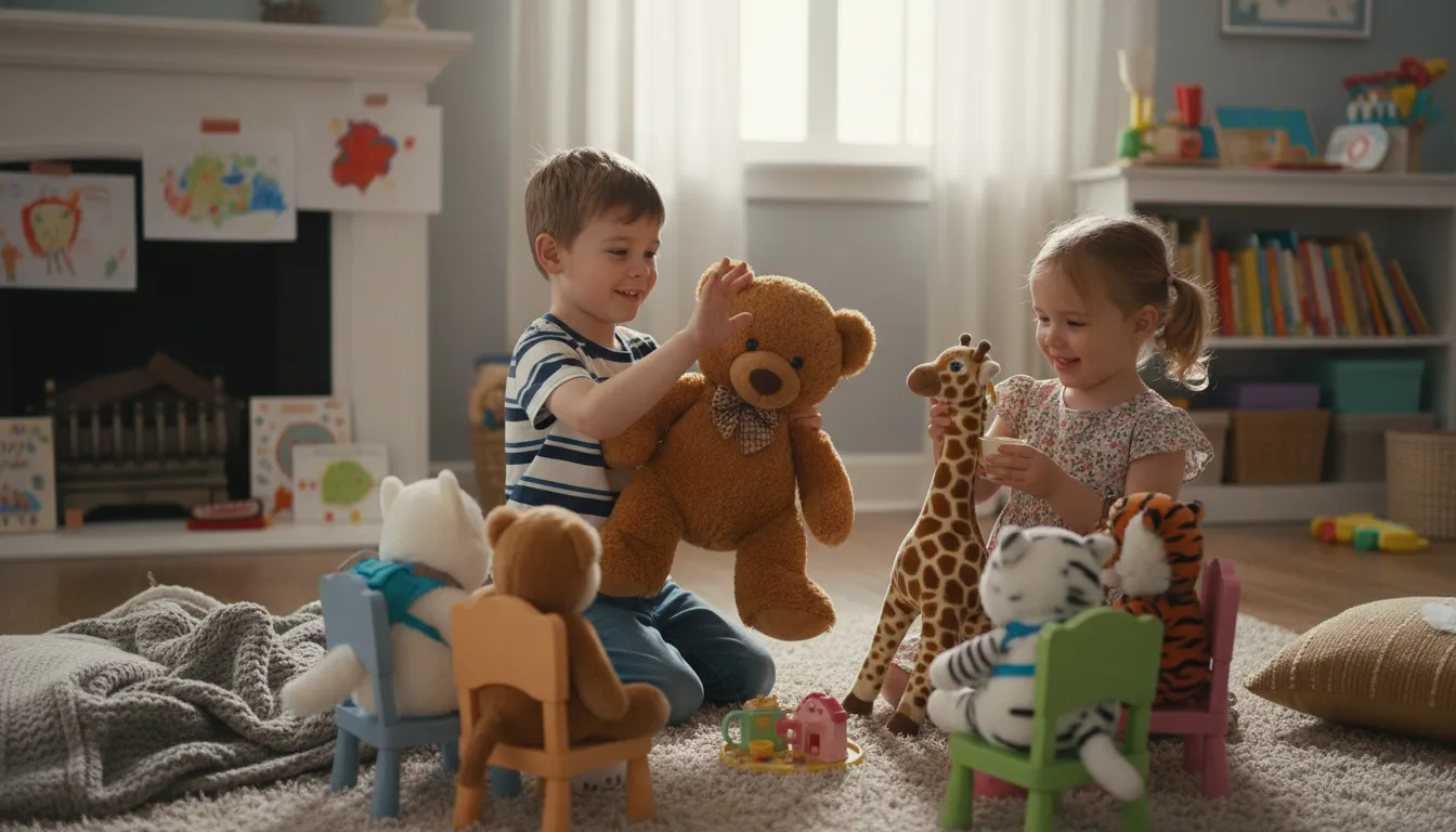 Illustration of anthropomorphize: give human traits to animals or objects