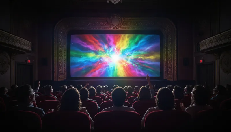 Illustration of technicolor: A vibrant, colorful style of film.