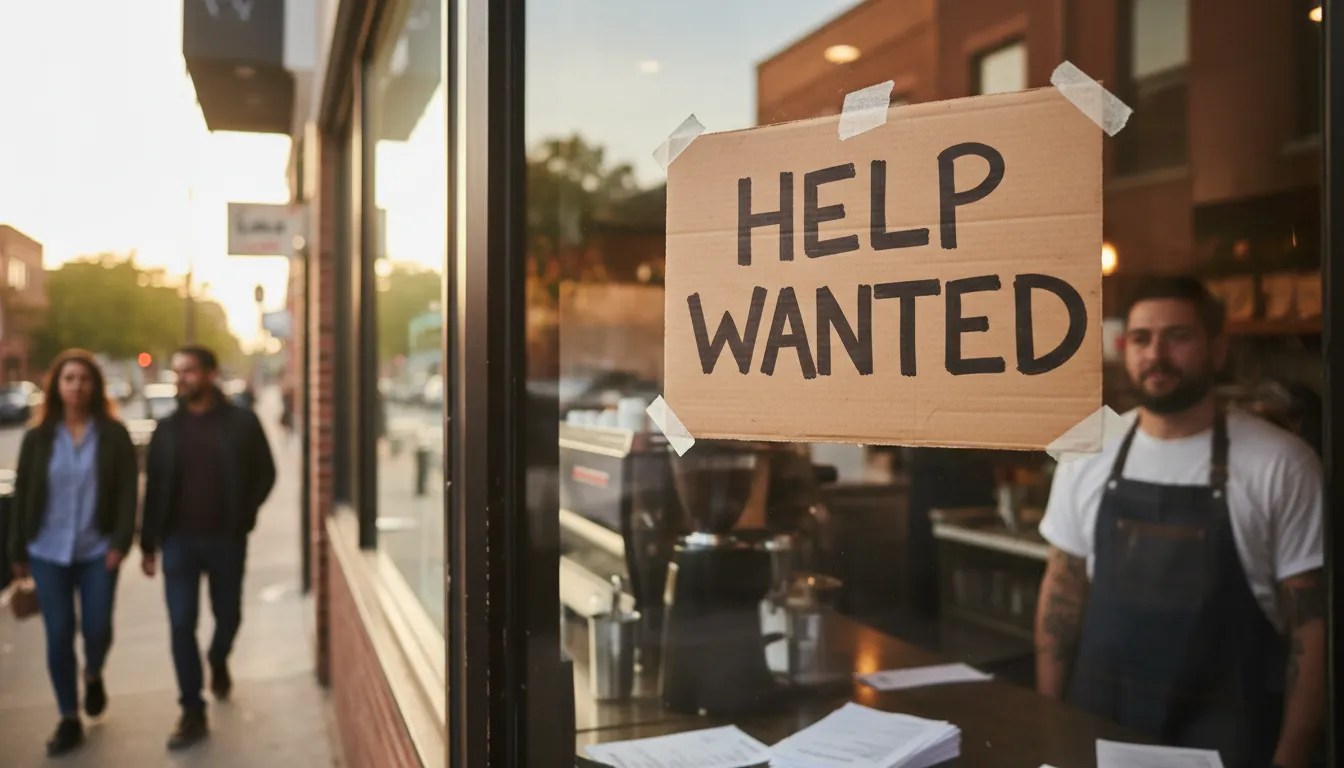 help wanted 的插图：a call for job applicants